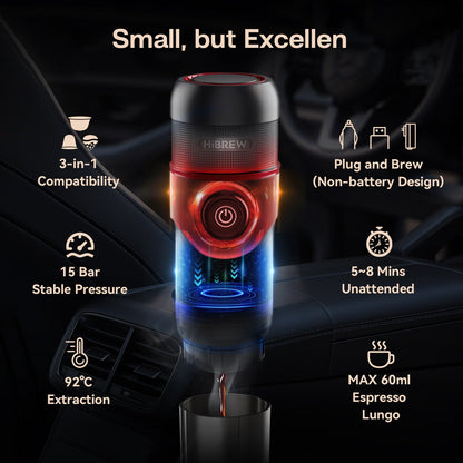 HiBREW RoadBrewer - Portable Coffee Machine for Travel