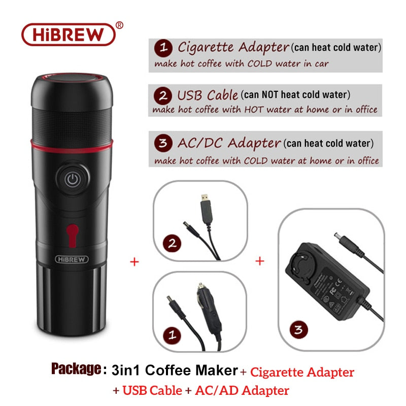 HiBREW RoadBrewer - Portable Coffee Machine for Travel